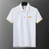 2024 Men's T-shirt New Pure Cotton Anti wrinkle Breathable Flip Collar T-shirt Business Fashion Leisure Embroidery High end POLO Top