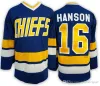 PERSONALIZZATO Mens Slap Shot Film Charlestown Chief Hockey Maglie 17 Steve Hanson 18 Jeff Hanson 16 Jack Hanson 1 Denis Lemieux 3 Dave Killer 7 R