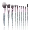 Makeup Brushes 10pcs Fashion Portable Brush Eye Shadow Powder Blusher Tool Set Beginner Practice Tools Gift