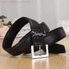 chain belt belts for women designer leather fashion womens accessories luxury letter waistband big Gold Buckle High Quality Casual Business strap White X4Y0