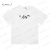 2024 Lanvins T-shirts Hommes Femmes Designers Manches courtes Mode Été Printemps Casual Coton Tees Italie Style Tops Noir Blanc Vert Lanvin Lettre T-shirt 6174