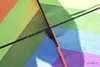 Drake tillbehör gratis frakt Rainbow Kite 5st/Lot Kids drakar Flying Tools Outdoor Fun Sports Kite Factory Child Triangle Color Kite grossist