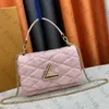 Pink Sugao Women Women Bag Bag Crossbody Chain Bags Handbag Handhip Handual Handiute Leather Generation أكبر سعة حقيبة تسوق فاخرة Huidi-240124-180