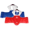 Protetor de corpo Taekwondo WTF Sparring Gear Protetor de peito WTF Tae Kwon Do Karate Protetor de peito sólido reversível para crianças e adultos 240122