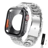 Tytan metalowy pasek zamienia się w ultra dla Apple Watch 8 7 6 SE 5 Metal Pand dla IWATCH 44 mm 45 mm Ultra Case Bransoleta Upgrade