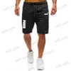 Mäns shorts 2023 sommar Ny dragskor shorts män avslappnad jogger sweathshorts träning gym hög kvalitet shorts dk10001 t240124