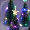 Décorations de Noël 2024 Mini arbres lumineux Beautif Petit bureau de Noël artificiel Accueil Drop Livraison Jardin Fête Fête Fournitures OTF1E