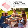 Roll20pcs 180200cm tablecloth tableroth plastic table table table cover the dick decore 240108 240118