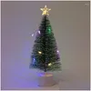Рождественские украшения 2024 Светящиеся мини-деревья, красивые маленькие искусственные рождественские столы, доставка на дом, садовые принадлежности для праздничных вечеринок Otf1E