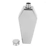 Hip Flasks 10X Flask 100ML Personalized Coffin Shape Stainless Steel Portable Flagon Travel Wine Pot Bar Supplies Men's Gift