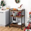 Kitchen Furniture Bar Cart 3-Tier Wedding Anniversary Housewarming Home Kitchen Coffee Drop Delivery Home Garden Furniture Home Furnit Otxyl