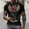 Mäns T-shirts Men's Fitness Short Sleeve 3D Digital Printed Sports Short Sleeve T-Shirt T240124