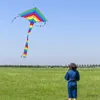 Akcesoria latawców Yongjian Delta Delta Rainbow Kite Kolorowanki Łatwy do latania wielkie latawce dla dzieci i dorosłych z 328 stóp latawcze