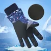 Gants de ski pour enfants pour garçons filles hiver en peluche épaissir gant de ski anti-dérapant imperméable mitaines de cyclisme accessoires pour enfants 4-12 ans 240118