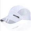 Czapki na zewnątrz suche bieganie baseball Summer siatka 8 kolorów Gorras Cap Visor Mens Hat