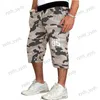 شورتات الرجال Zogaa Men's Beach Camouflage Spreatable Sports Shorts T240124