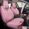 Housses de siège de voiture ERS pour berline SUV ensemble en cuir durable cinq places tapis de coussin avant et arrière MTI Design Drop Delivery Automobiles Mot Otzwo