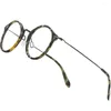 Sonnenbrillenrahmen B Titan Optische Gläser Rahmen Frauen Vintage Runde Brillen Männer Myopie Acetat Brillen Brillen JDA3160