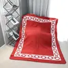 Deigner Blanket First Class Chain Pattern Cashmere Blanket 800g Coral Blanket Air Conditioning Room Blankets Camping Decorative Sofa Blanket