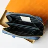 Denim Woman Designer Wallet Dxhet Kreditkort Holder Varumärke Full Lokstäver Mens Luxury Purse Cardholders mode plånböcker handväska