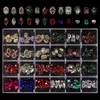 Nagelkonst strass 3D Heart Nail Charms Gems Luxe Nail Art Decorations Diamond Crystal Diy Manicure Design Nails Accessories 240122