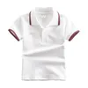 Solid Teen Polo Tshirt Summer Cotton Boys Tops Tees Elegant Children Shirt Breathable Fabric Kids Clothes 240119