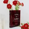 Vases Livre Vase Transparent Lettre Forme D'impression Arrangement De Fleurs Ins Style Dégradé Couleur Chambre Décor Appareil Ménager