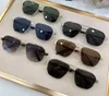 Óculos de sol quadrados de metal gunmetal, lente gradiente cinza, óculos masculinos, sonnenbrille, óculos de sol uv400 com caixa