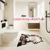 カスタムアニメGenshinインパクトKaedehara Kazuhaカーペット /ラグ、柔らかい滑り止めのラグ、キッチン /バスルームマット、創造的な装飾的なカーペット
