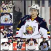 Maglie da hockey Maglie da hockey 2022 Maglia da hockey personalizzata OHL Barrie Colts cucita 55 Brandt Clarke 22 Luke Bignell 19 Jason Willms 10 Justin