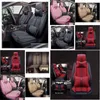 Housses de siège de voiture ERS pour berline SUV ensemble en cuir durable cinq places tapis de coussin avant et arrière MTI Design Drop Delivery Automobiles Mot Otzwo