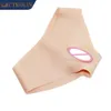 Acessórios de fantasia Homens Silicone Falso Vagina Cueca Calcinha Escondendo Gaff Penetrável Buceta Realista para Crossdresser Transgênero Shemale