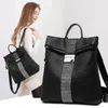 Женский рюкзак стиль подлинные кожаные модные повседневные сумки маленькая девочка школьная сумка для бизнес -ноутбука зарядка багпак rucksack s198h