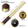 Telescopes High Power 25X30 Monocular Retro Pirate Adjustable Copper Material Portable Telescope Optics Nautical Spyglass Maritime Hunting YQ240124