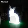 Éclairage LED en gros blanc Géant gonflable de Pâques lapin de Pâques pour la décoration du festival de la mi-automne