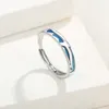 Cluster Ringen Europese S925 Sterling Zilver Emaille Pijlstormvogel Zeilen Paar Vinger Ring Voor Vrouwen Mannen Verjaardagsfeestje Huwelijkscadeau Sieraden