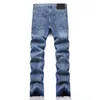 2024 Diseñadores Spring Summer Make Old Men's Jeans Blue Letter Jeans Motorcycle Classic Denim Jogging Style Fashion Casual Slim Wash Slacks Hip Hop Fiesta de gran tamaño