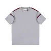 2024SS早春のチェリーメンズTシャツのためのチェリー刺繍半袖シャツ、カジュアルルーズ、夏の夏の純粋な綿の通気性シャツヘルスターシャツTシャツS-XL