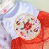 Dog Apparel Embroidered Flowers Clothes Pet Party Wedding Even Dress Elegance Cute Summer Skirt Princess For Small Cat Costume