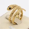 Bague de créateur pour hommes femmes serpent bande anneaux couples anneaux de mariage ouverture rétro réglable hommes femmes designers bague bijoux