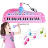 Tangentbord Piano 37 Tangent elektroniskt tangentbord för barn med mikrofon Musikinstrument Toys Education Toy Gift LDREN GIRL BOYVAIDURYB