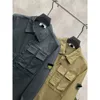 Mens Jacket Stones Designer Island Original Kvalitet Mensjackor Nytt Multi Pocket Dark Par Casual Loose Outerwear