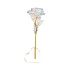 Decorative Flowers Plastic Handcrafted Forever Rose - Artificial Gold For Gift By Skilled Artisans
