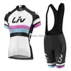 Tracksuits masculinos Liv Pro 2023 Mulher Curto Seve Ciclismo Jersey Set Sports Outfit Bike Roupas Kit Mtb Maillot Fa Ciclista Bicyc ClothesH24123