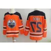 2023-19 Edmonton Oilers 40º patch 27 Milan Lucic 93 Ryan Nugent-Hopkins 97 Connor Mcdavid Wayne Gretzky Leon Draisaitl Cam Talbot Jersey Hig