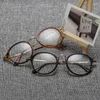 Sunglasses 2024 Retro Square Glasses Frame Women Fashion Men Blue Light Rotundity Metal Spectacle