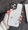 Designer Telefonfodral för iPhone 14 Pro Max 13Promax 12 11Pro Fashion 3D Flowers Mönster Phonecase stötsäkert täckskal