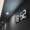 ساعات الحائط المحمولة LED الرقمية على مدار الساعة تاريخ الوقت درجة الحرارة ضوء الليل عرض الجدول تصميم الساعة الحديثة لزخرفة غرفة المعيشة