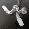 14mm 18mm Trasparente Fumo Spessore Bruciatore a nafta in vetro Pyrex piep Maschio Femmina Giunto per tubo dell'acqua Bong in vetro Dab Rig ciotola ZZ