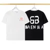 24ss Mens T-shirt Designer European and American Summer Round Neck Short Sleeved Front and Back Letter Printed Pattern Pure Cotton Casual Loose Clothing M-xxxl